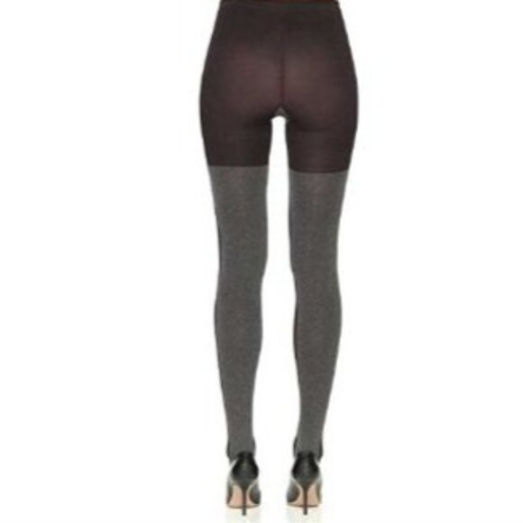 Spanx Tight End Tights Heathered Contrast Black Gray Shapewear Two Tone D NWT - Picture 3 of 10